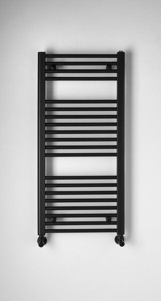 Aqualine Aqualine, DIRECT topné těleso s bočním připojením 450x960 mm, černá mat, ILR94B