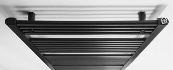 Aqualine Aqualine, DIRECT topné těleso s bočním připojením 600x1320 mm, černá matná, ILR36B