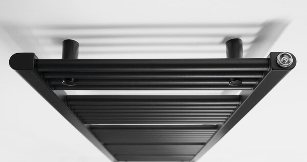 Aqualine Aqualine, DIRECT topné těleso s bočním připojením 450x1680 mm, černá matná, ILR64B