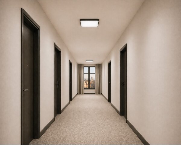 LED Stropní svítidlo se senzorem WILTON LED/24W/230V 4000K 33x33 cm černá