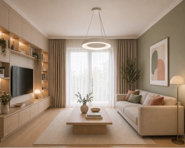 LED Lustr na lanku DRAX LED/32W/230V 4000K pr. 38 cm bílá