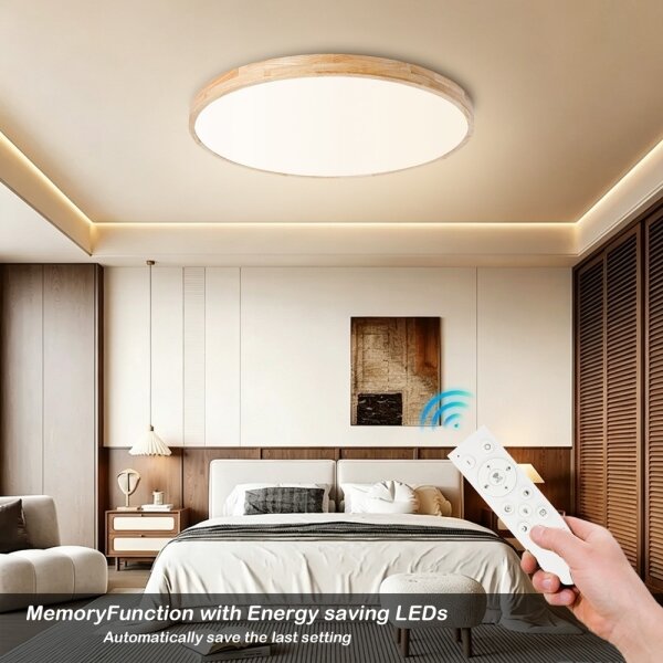 Brilagi - LED Stmív. svítidlo WOODLINE LED/100W/230V 3000-6000K dub pr. 80 cm+DO