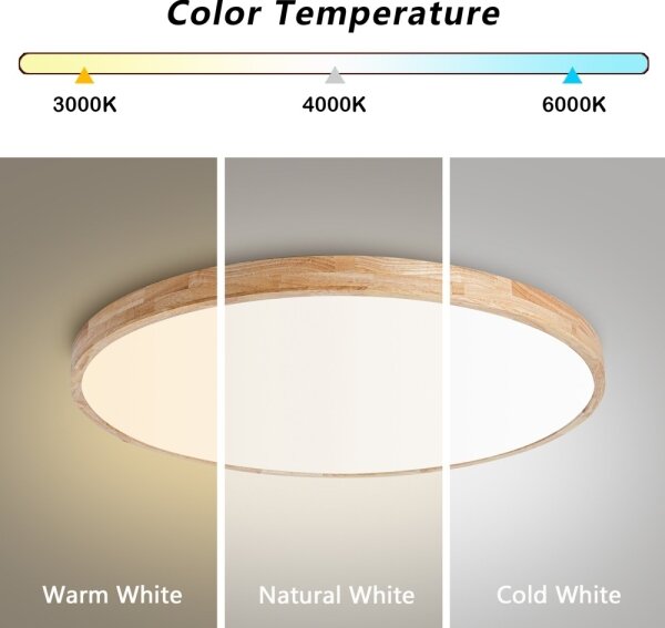 Brilagi - LED Stmív. svítidlo WOODLINE LED/100W/230V 3000-6000K dub pr. 80 cm+DO