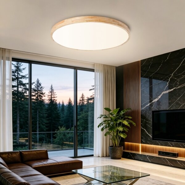 Brilagi - LED Stmív. svítidlo WOODLINE LED/100W/230V 3000-6000K dub pr. 80 cm+DO