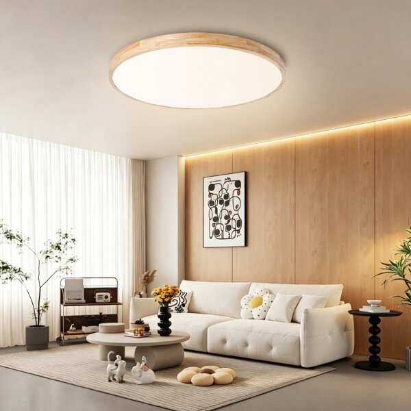 Brilagi - LED Stmív. svítidlo WOODLINE LED/100W/230V 3000-6000K dub pr. 80 cm+DO