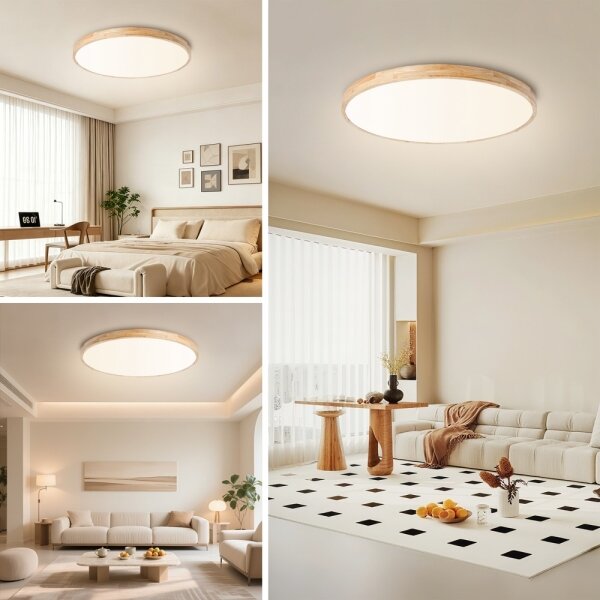 Brilagi - LED Stmív. svítidlo WOODLINE LED/100W/230V 3000-6000K dub pr. 80 cm+DO