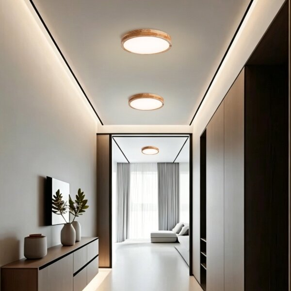 Brilagi - LED Stmív. svítidlo WOODLINE LED/48W/230V 3000-6000K dub pr. 40 cm +DO