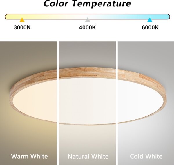 Brilagi -LED Stmív. svítidlo WOODLINE LED/128W/230V 3000-6000K dub pr. 100 cm+DO