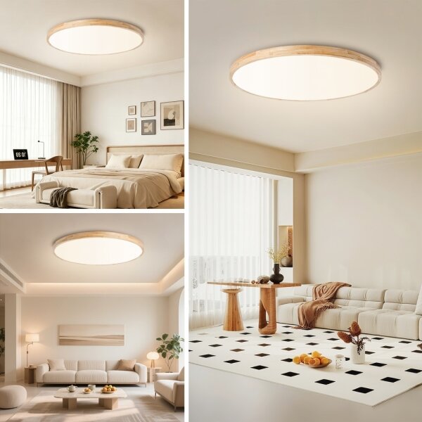 Brilagi -LED Stmív. svítidlo WOODLINE LED/128W/230V 3000-6000K dub pr. 100 cm+DO