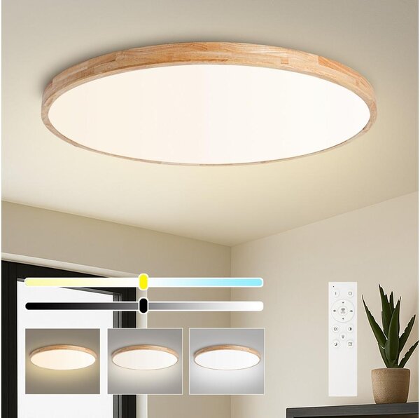 Brilagi -LED Stmív. svítidlo WOODLINE LED/128W/230V 3000-6000K dub pr. 100 cm+DO