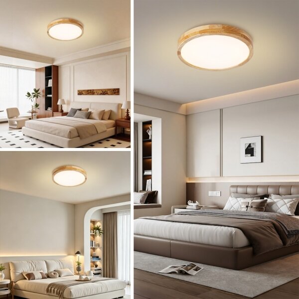 Brilagi - LED Stmív. svítidlo WOODLINE LED/48W/230V 3000-6000K dub pr. 40 cm +DO
