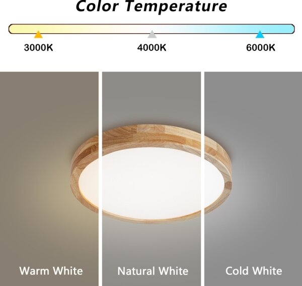 Brilagi - LED Stmív. svítidlo WOODLINE LED/48W/230V 3000-6000K dub pr. 40 cm +DO