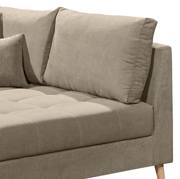 ROHOVÁ SEDAČKA, textil, kompozitní dřevo, pískové barvy MID.YOU - Sedací soupravy, Online Only