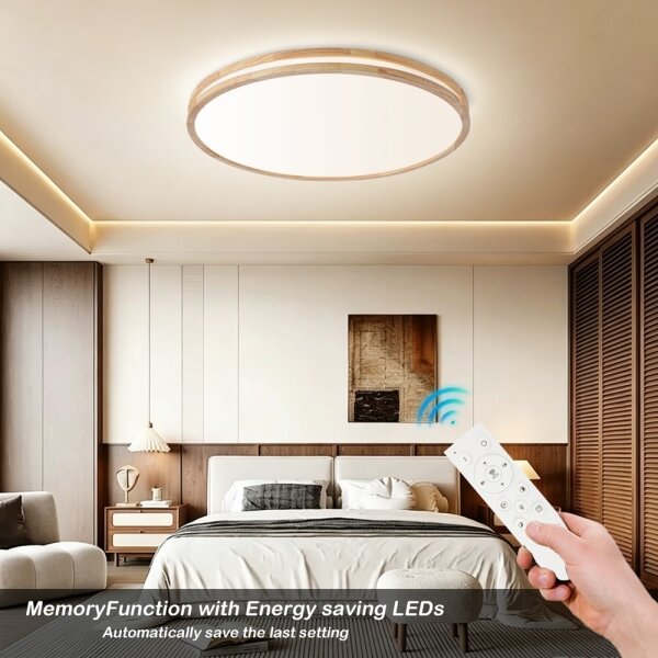 Brilagi - LED Stmív. svítidlo MOLINA LED/100W/230V 3000-6000K dub pr. 80 cm +DO