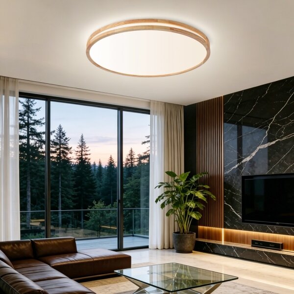 Brilagi - LED Stmív. svítidlo MOLINA LED/100W/230V 3000-6000K dub pr. 80 cm +DO