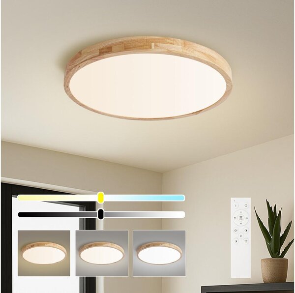 Brilagi - LED Stmív. svítidlo WOODLINE LED/72W/230V 3000-6000K dub pr. 60 cm +DO