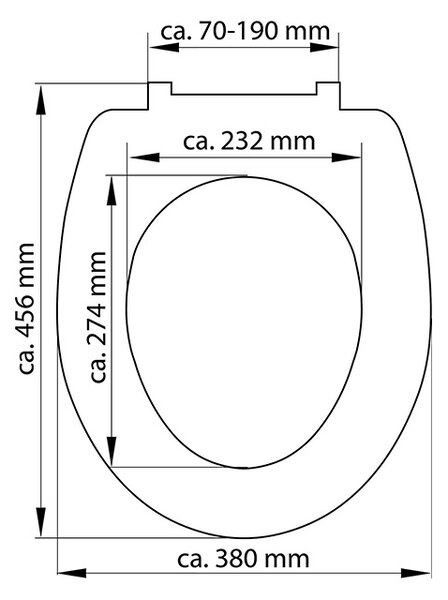 Eisl Sanitär WC prkénko Duroplast Soft Close Slim Antracit 82704