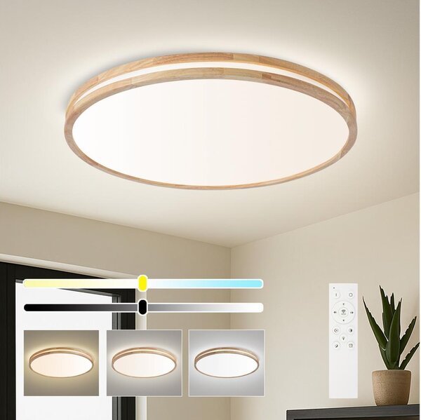 Brilagi - LED Stmív. svítidlo MOLINA LED/100W/230V 3000-6000K dub pr. 80 cm +DO