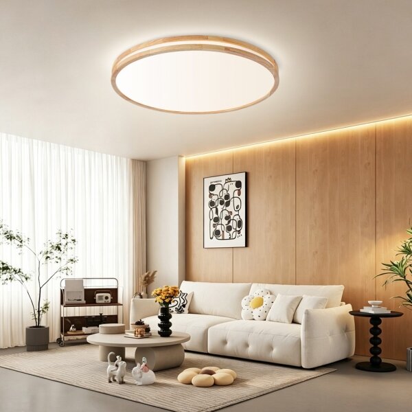 Brilagi - LED Stmív. svítidlo MOLINA LED/100W/230V 3000-6000K dub pr. 80 cm +DO