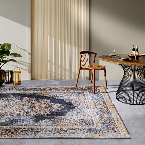 Venkovní koberec v antracitové a zlaté barvě 120x180 cm Martha – Villeroy&Boch