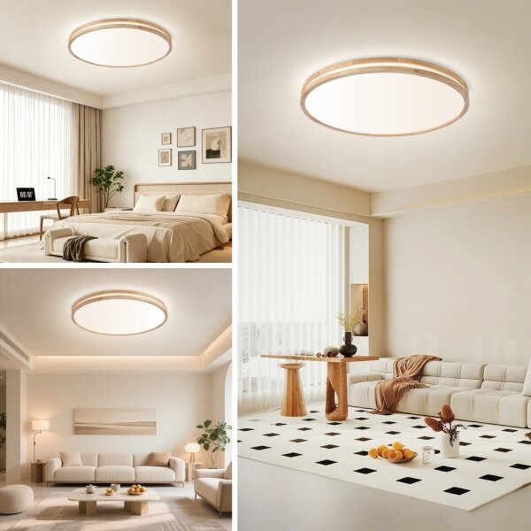 Brilagi - LED Stmív. svítidlo MOLINA LED/100W/230V 3000-6000K dub pr. 80 cm +DO