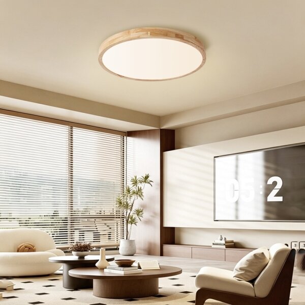 Brilagi - LED Stmív. svítidlo WOODLINE LED/72W/230V 3000-6000K dub pr. 60 cm +DO