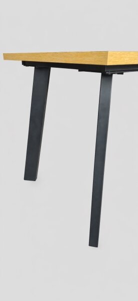 Rozkládací jídelní stůl KERNO 150/190x80 cm dub craft/černá