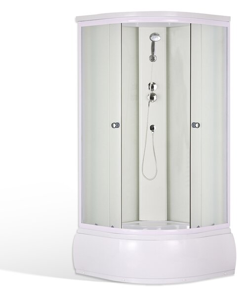 Sprchový box SNOW Varianta: rozměry: 90x90 cm, kód produktu: SNOW-900 - 4000417, profily: výplň: matt glass