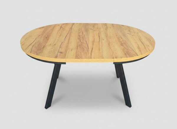 Rozkládací jídelní stůl CENTRO 100/140x77 cm dub craft/černá