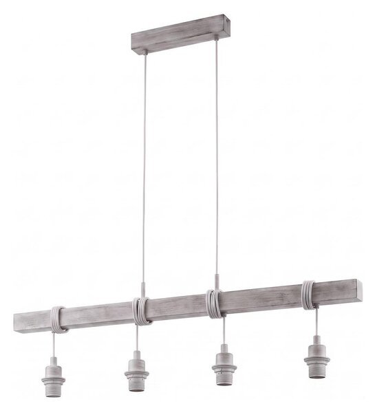 Eglo - Napájecí kabel TOWNSHEND 4xE27/60W/230V borovice/šedá
