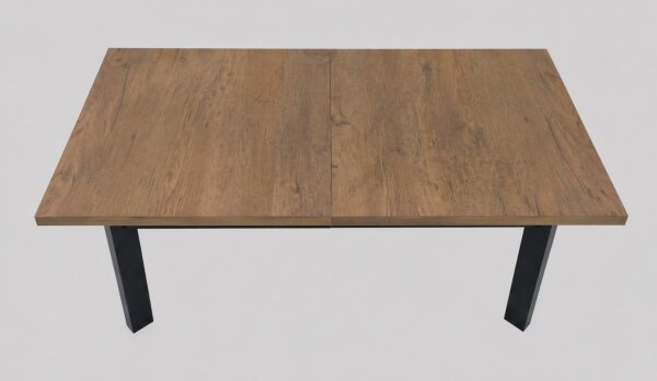 Rozkládací jídelní stůl KERNO 150/190x80 cm dub lefkas/černá