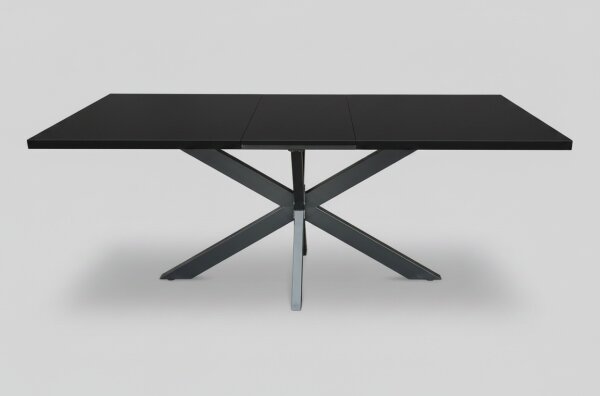 Rozkládací jídelní stůl SAMLE 150/190x80 cm černá