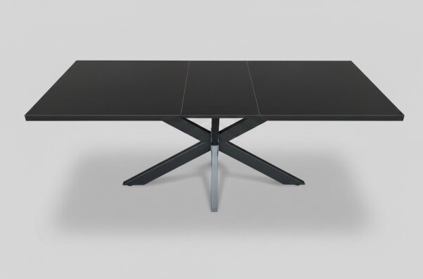 Rozkládací jídelní stůl SAMLE 150/190x80 cm černá
