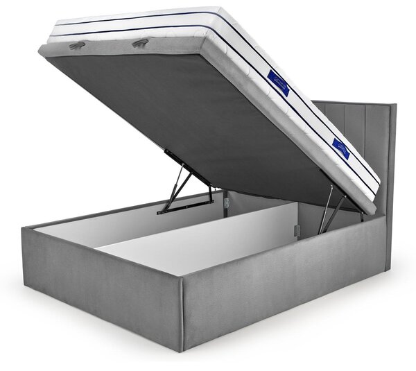 Boxspring postel 160 cm Asencion (hořčicová)