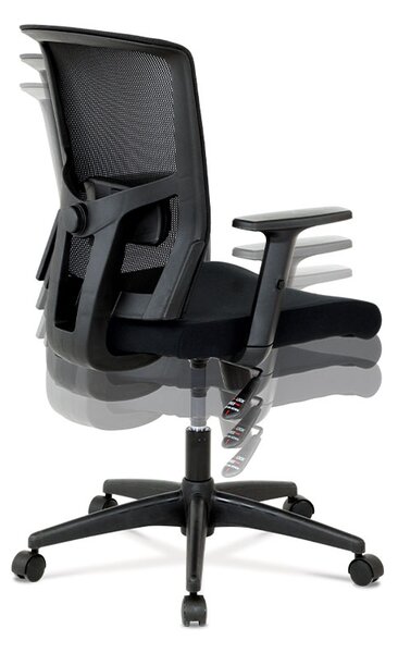Vikio Kancelářská židle látka černá houpací mechanismus AKZ136C