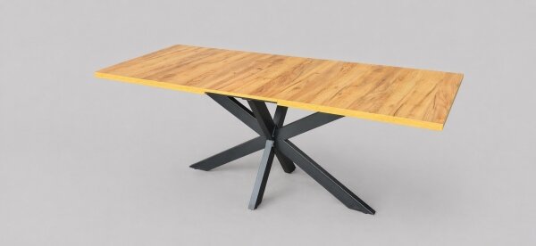 Rozkládací jídelní stůl SAMLE 150/190x80 cm dub craft/černá