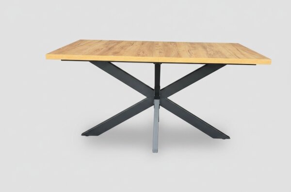 Rozkládací jídelní stůl SAMLE 150/190x80 cm dub craft/černá