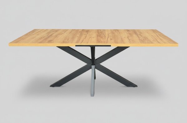 Rozkládací jídelní stůl SAMLE 150/190x80 cm dub craft/černá