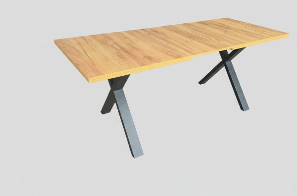 Rozkládací jídelní stůl DOMO 150/190x80 cm dub craft/černá
