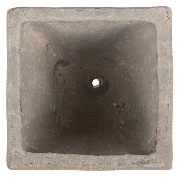 BETONOVÝ KVĚTINÁČ KELLY SADA 3KS 10,5X10 CM+14X14 CM+19X20 CM BÍLÁ/MODRÁ