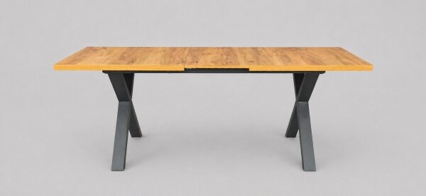 Rozkládací jídelní stůl DOMO 150/190x80 cm dub craft/černá