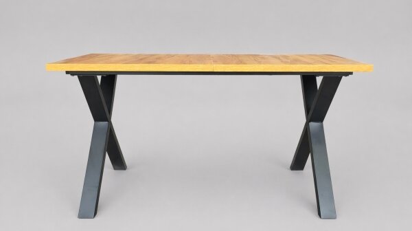Rozkládací jídelní stůl DOMO 150/190x80 cm dub craft/černá