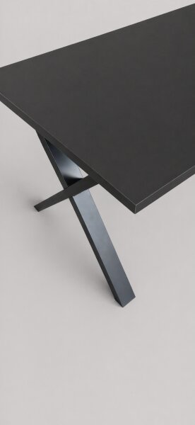 Rozkládací jídelní stůl DOMO 150/190x80 cm černá