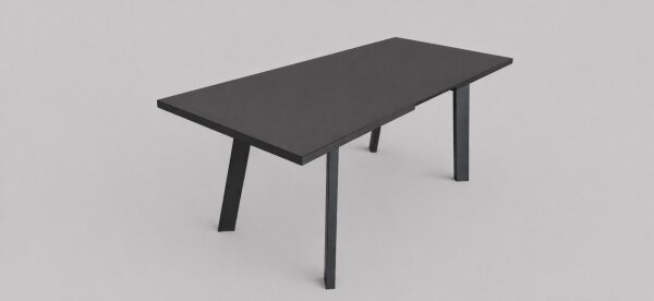Rozkládací jídelní stůl KERNO 150/190x80 cm černá
