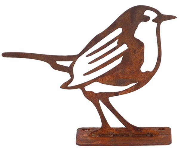 Zahradní kovová figurka Rumi, 10x12,5x3,5 cm, hnědá