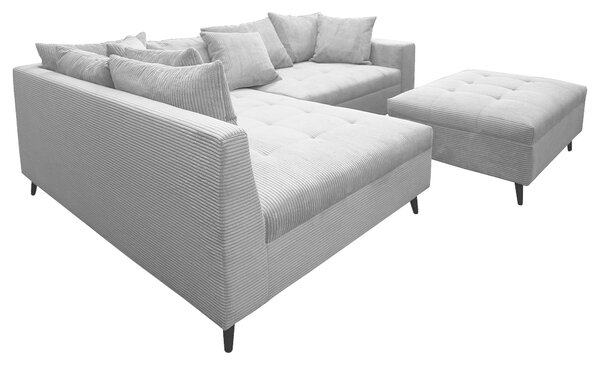 ROHOVÁ SEDAČKA, textil, světle šedá MID.YOU - Sedací soupravy, Online Only