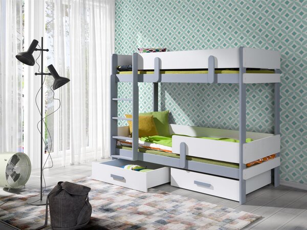 Patrová postel Ettore s úložným prostorem 80x180 cm