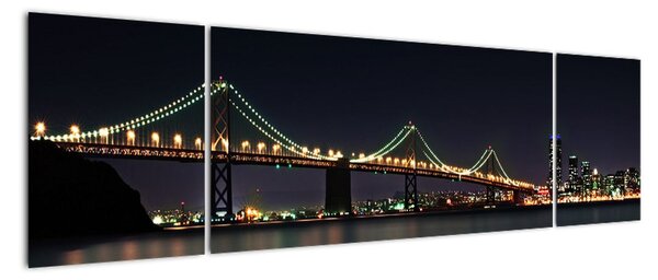 Most přes řeku - obraz (170x50cm)