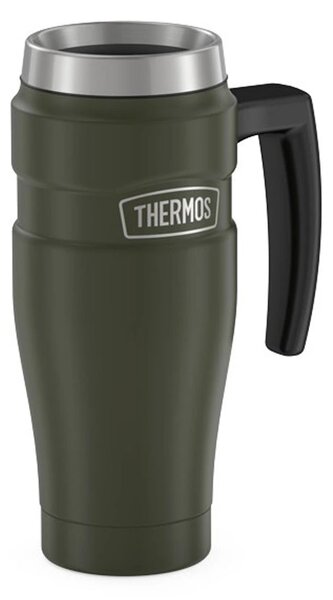 Thermos Termohrnek nerezový těsnící s madlem 0,47l vojenská zelená