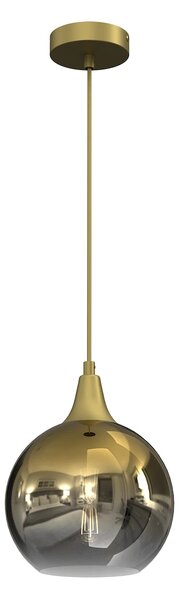 Závěsné svítidlo Monte, 1x zlaté skleněné stínítko, (fi 20cm), g